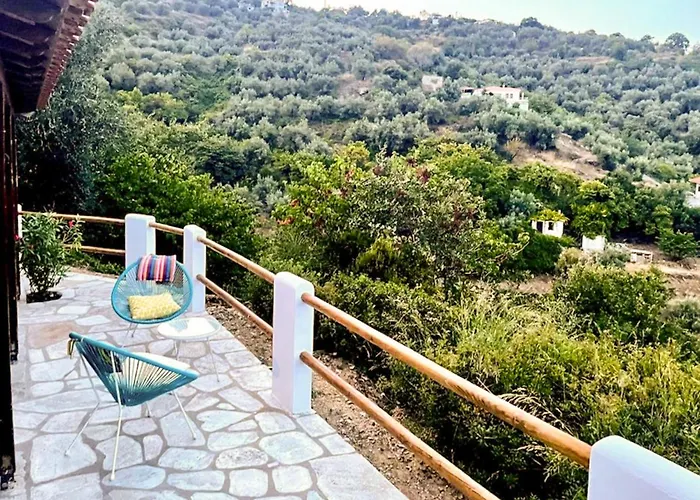 Romantic Pergamonto With Private Pool & Sea View * Скопелос