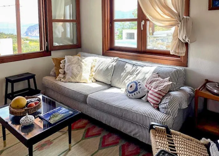 Romantic Pergamonto With Private Pool & Sea View Вилла Скопелос